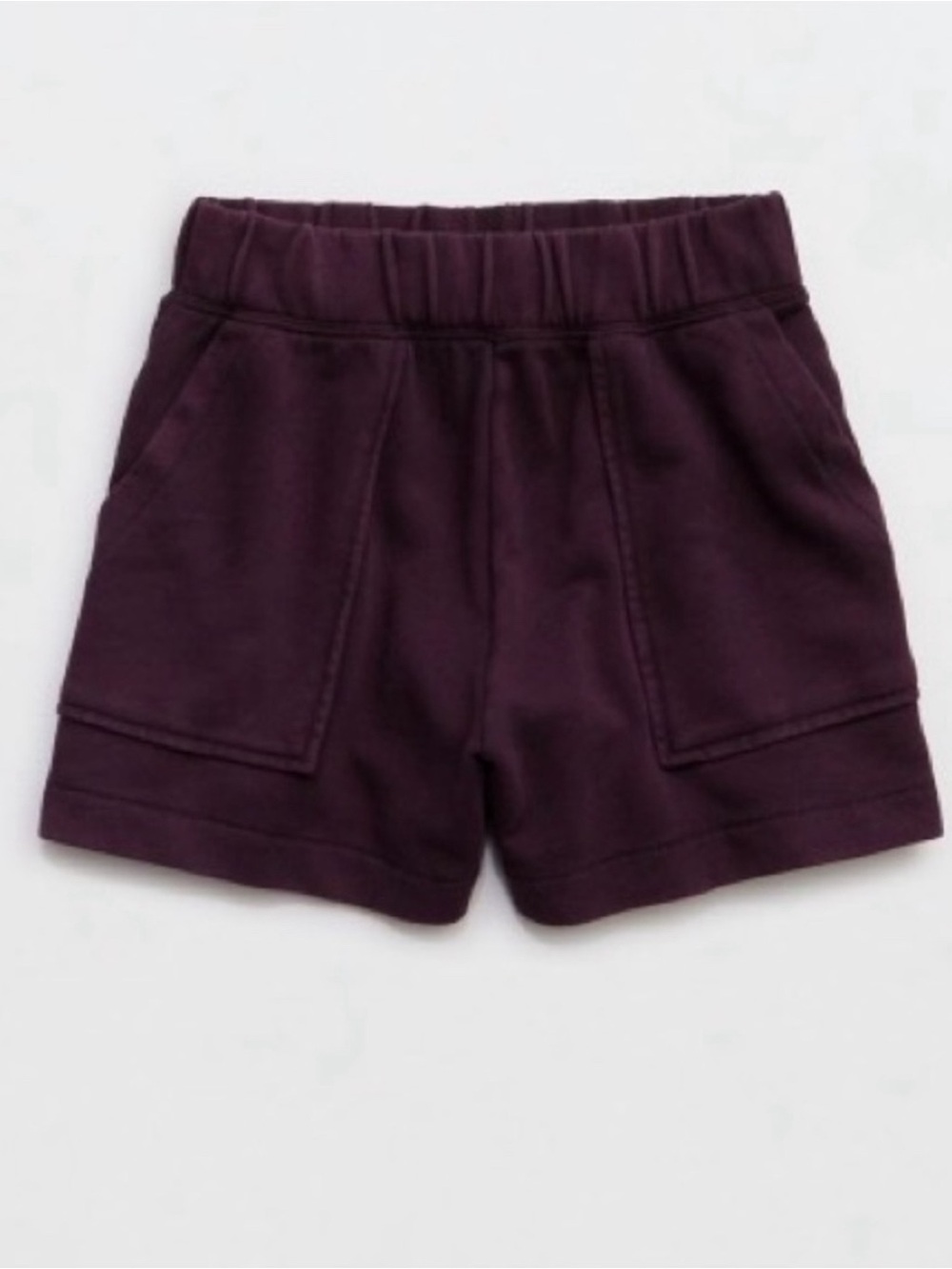 Aerie Go-To Fleece Short XL in Cool Berry